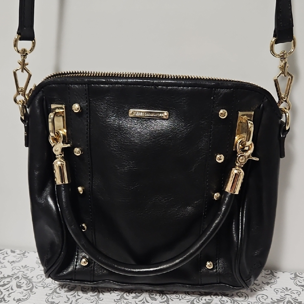 Rebecca Minkoff Black Crossbody Bag with Gold Hardware